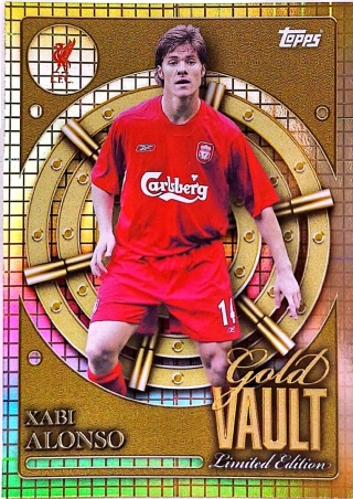 GV-5 Xabi Alonso Liverpool FC Gold Vault Limited Edition Topps Collector Tin