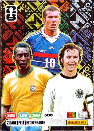 M4	Pelé / Zinédine Zidane / Franz Beckenbauer Brazil / France / Germany Momentum Panini Fifa World Cup 2026