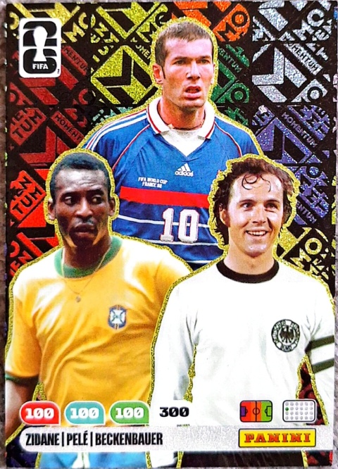 M4	Pelé / Zinédine Zidane / Franz Beckenbauer Brazil / France / Germany Momentum Panini Fifa World Cup 2026