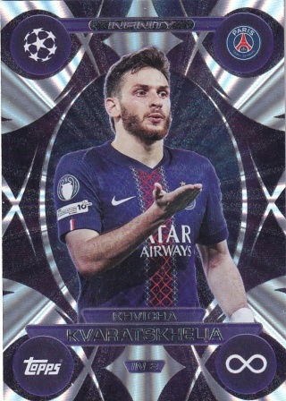 IN8 Khvicha Kvaratskhelia PSG Infinity Match Attax Extra 2025/26