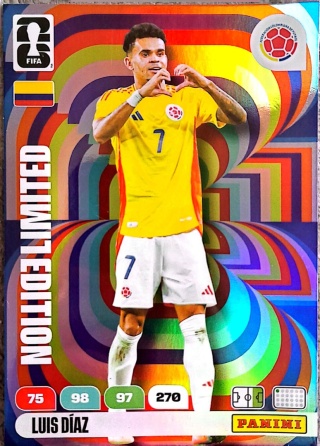 XXL-LD	Luis Díaz Colombia XXL Limited Edition Panini FIFA World Cup 2026