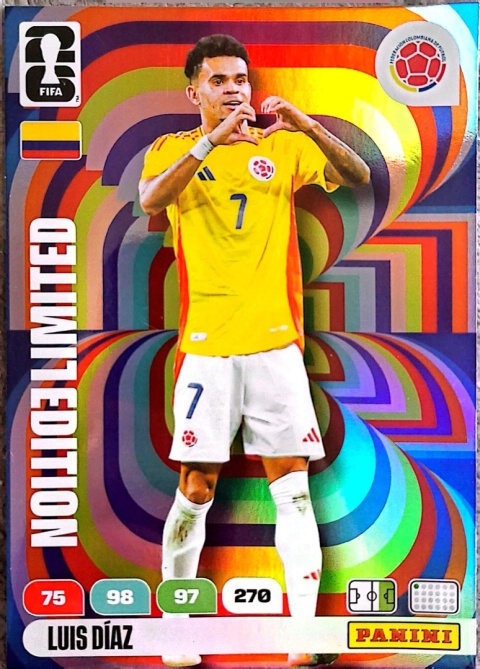 XXL-LD	Luis Díaz Colombia XXL Limited Edition Panini FIFA World Cup 2026