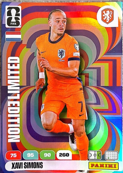 XXL-XS Xavi Simons Netherlands XXL Limited Edition Panini FIFA World Cup 2026