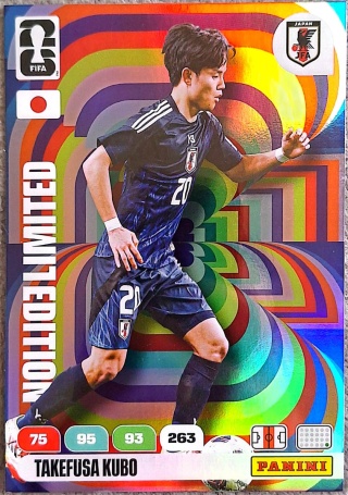 XXL-TK Takefusa Kubo Japan XXL Limited Edition Panini FIFA World Cup 2026