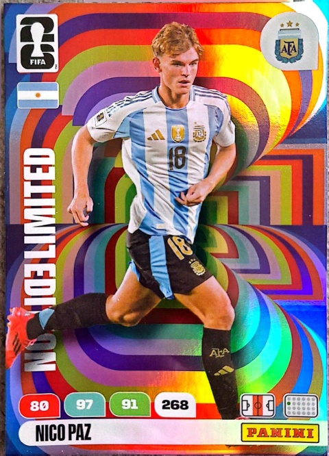 XXL-NP	Nico Paz Argentina XXL Limited Edition Panini FIFA World Cup 2026