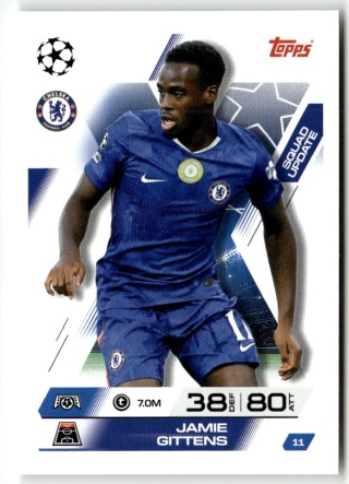 11 Jamie Gittens Chelsea Squad Update Match Attax Extra 2025/26