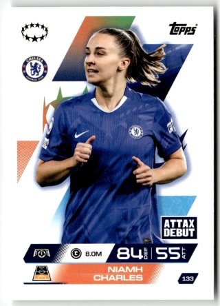 133 Miamh Charles Chelsea UEFA Women's Match Attax Extra 2025/26