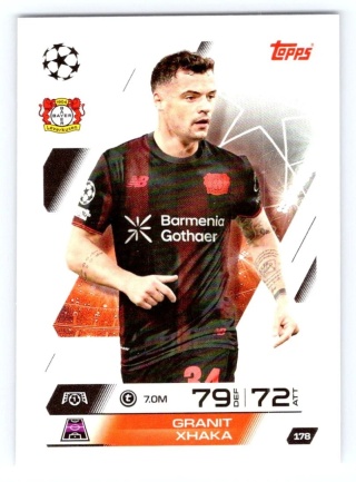178 Granit Xhaka Bayer Leverkusen Base Match Attax 2025/26