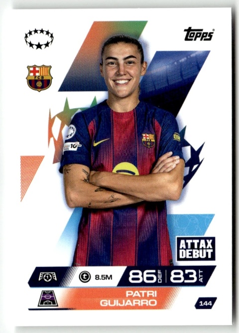 144 Patri Guijarro FC Barcelona UEFA Women's Match Attax Extra 2025/26