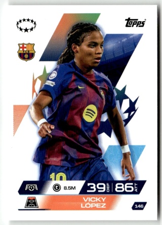 146 Vicky Lopez FC Barcelona UEFA Women's Match Attax Extra 2025/26