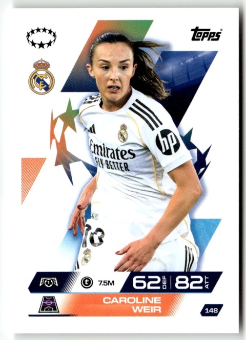 148 Caroline Weir Real Madryt UEFA Women's Match Attax Extra 2025/26