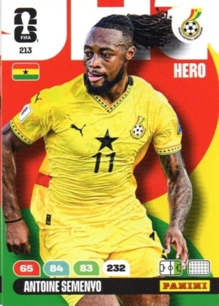 213 Antoine Semenyo Ghana Hero Panini FIFA World Cup 2026