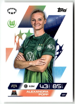 157 Alexandra Popp VfL Wolfsburg UEFA Women's Match Attax Extra 2025/26