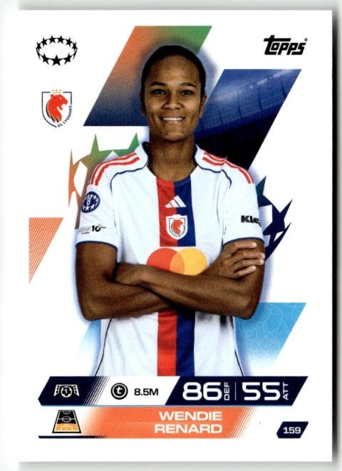 159 Wendie Renard OL Lyon UEFA Women's Match Attax Extra 2025/26