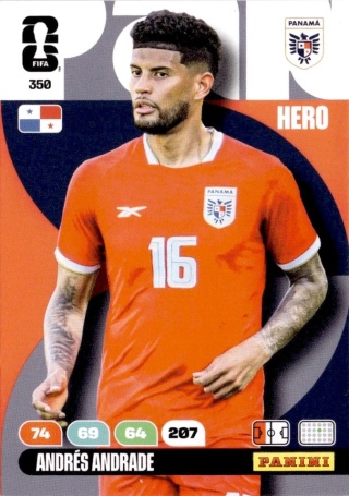 350 Andres Andrade Panama Hero Panini FIFA World Cup 2026