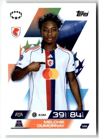 162 Melchie Dumornay OL Lyon UEFA Women's Match Attax Extra 2025/26