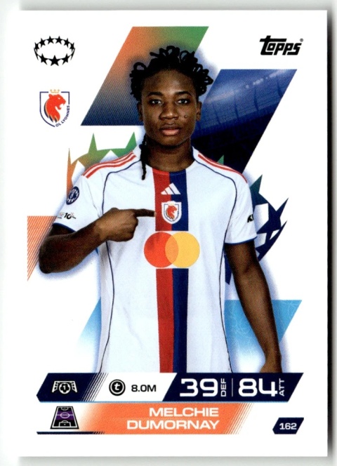 162 Melchie Dumornay OL Lyon UEFA Women's Match Attax Extra 2025/26