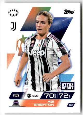 166 Abi Brighton Juventus UEFA Women's Match Attax Extra 2025/26
