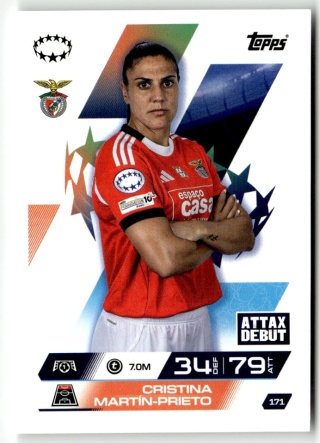 171 Cristina Martin-Prieto SL Benfica UEFA Women's Match Attax Extra 2025/26