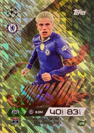 175 Alejandro Garnacho Chelsea Wingman Match Attax Extra 2025/26