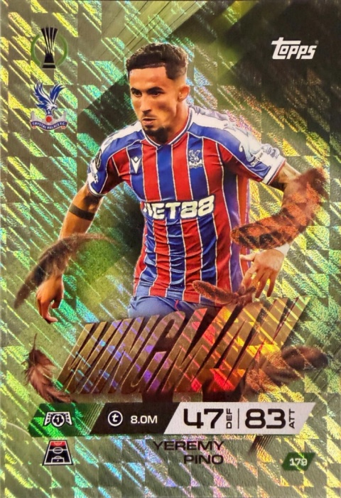 179 Yeremy Pino Crystal Palace Wingman Match Attax Extra 2025/26