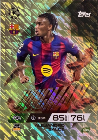 180 Alejandro Balde FC Barcelona Wingman Match Attax Extra 2025/26