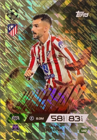 182 Alex Baena Atlético Madryt Wingman Match Attax Extra 2025/26