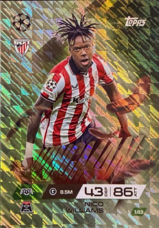 183 Nico Williams Athletic Club Wingman Match Attax Extra 2025/26