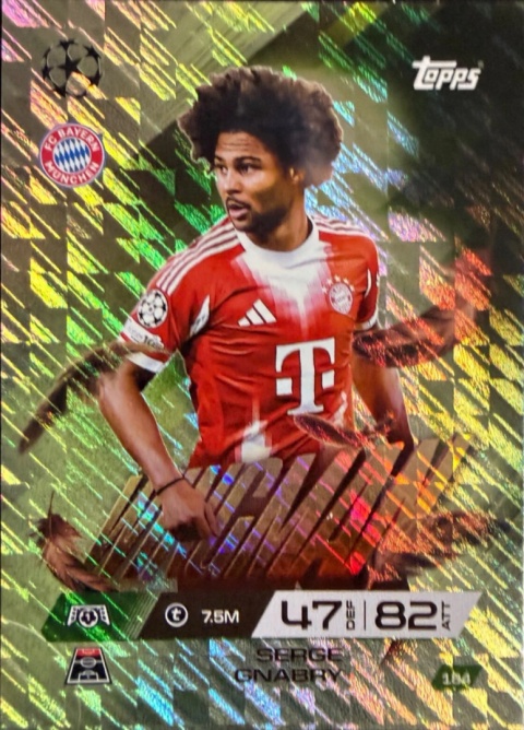 184 Serge Gnabry Bayern Wingman Match Attax Extra 2025/26