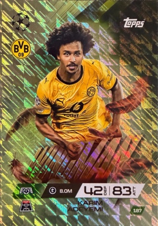 187 Karim Adeyemi Borussia Dortmund Wingman Match Attax Extra 2025/26