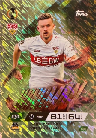188 Maximillian Mittelstadt VfB Stuttgart Wingman Match Attax Extra 2025/26