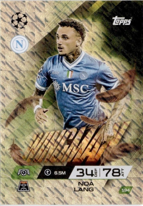 194 Noa Lang Napoli Wingman Match Attax Extra 2025/26