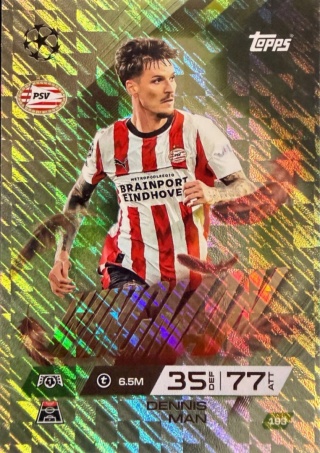 193 Dennis Man PSV Eindhoven Wingman Match Attax Extra 2025/26