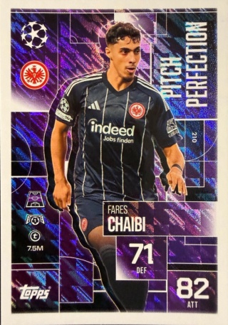 210 Fares Chaibi Eintracht Frankfurt Pitch Perfection Match Attax Extra 2025/26