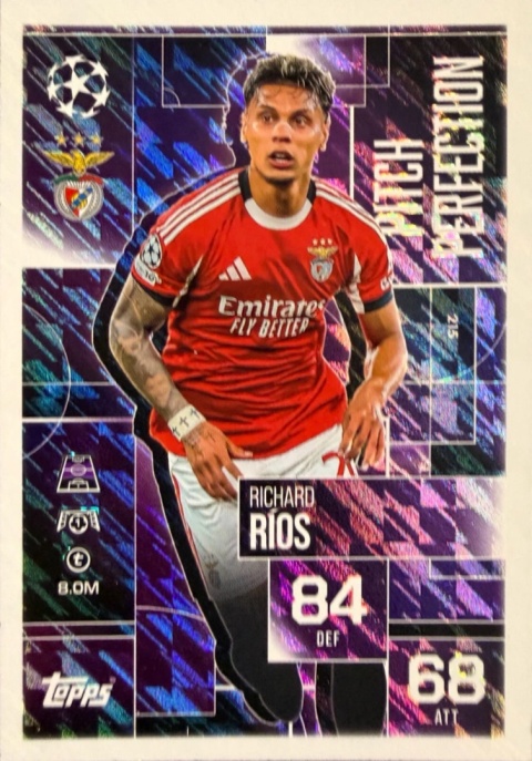 215 Richard Rios SL Benfica Pitch Perfection Match Attax Extra 2025/26