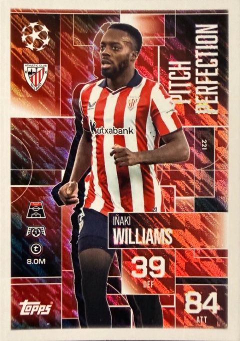 221 Inai Williams Athletic Club Pitch Perfection Match Attax Extra 2025/26