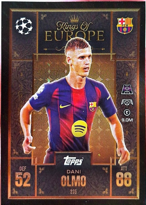 235 Dani Olmo FC Barcelona Kings of Europe Match Attax Extra 2025/26