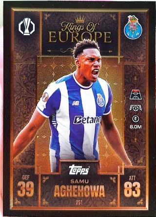 251 Samu Aghehowa FC Porto Kings of Europe Match Attax Extra 2025/26