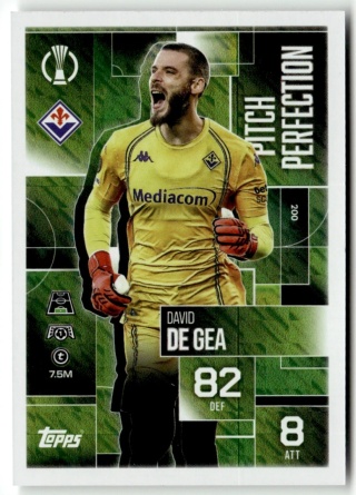 200 David De Gea Fiorentina Pitch Perfection Match Attax Extra 2025/26