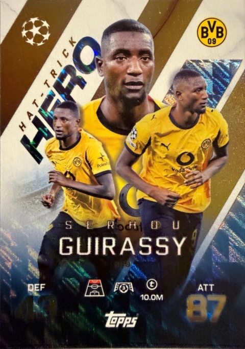 259 Serhou Guirassy Borussia Dortmund Hat-Trick Hero Match Attax Extra 2025/26