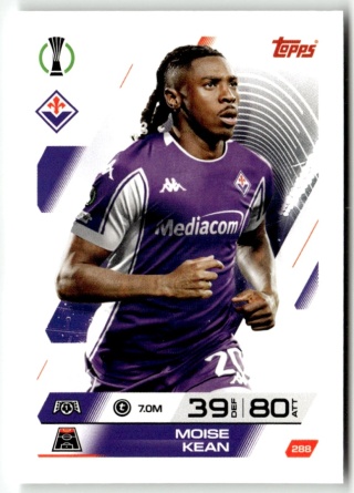 288 Moise Kean Fiorentina Base Match Attax 2025/26