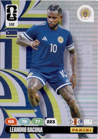 132 Leandro Bacuna Curaçao Icon Panini FIFA World Cup 2026