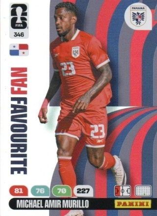 346 Michael Amir Murillo Panama Fan Favourite Panini FIFA World Cup 2026