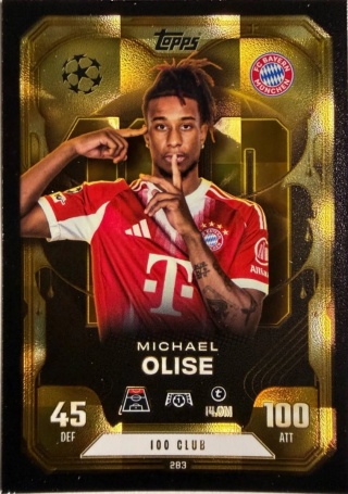 283 Michael Olise Bayern 100 Club Match Attax Extra 2025/26