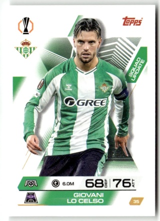 35 Giovani Lo Celso Real Betis Squad Update Match Attax Extra 2025/26