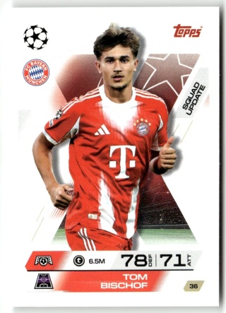 36 Tom Bischof Bayern Squad Update Match Attax Extra 2025/26