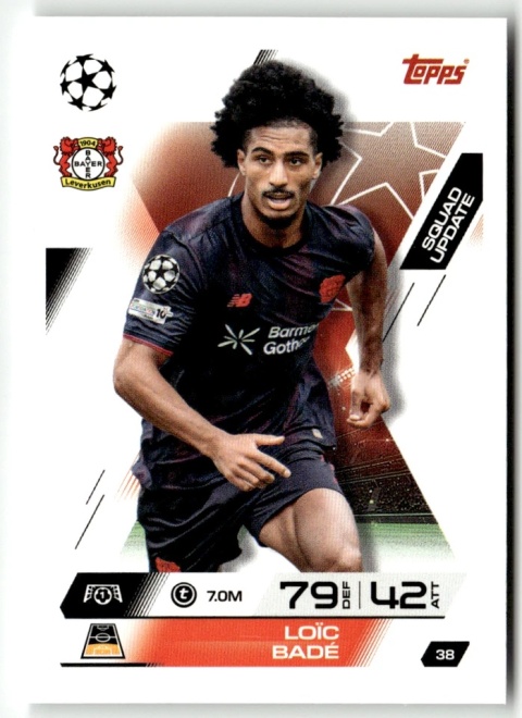 38 Loic Bade Bayer Leverkusen Squad Update Match Attax Extra 2025/26