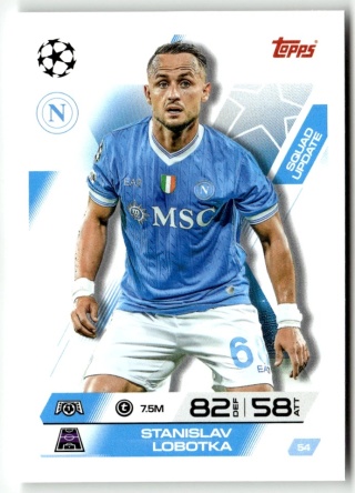 54 Stanislav Lobotka Napoli Squad Update Match Attax Extra 2025/26