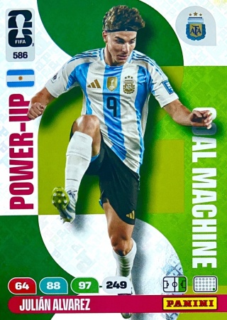 586 Julian Alvarez Argentina Goal Machines Panini FIFA World Cup 2026