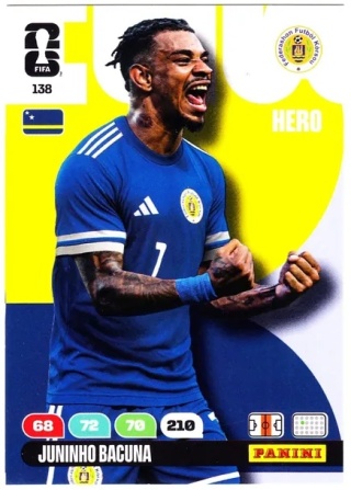 138 Juninho Bacuna Curaçao Hero Panini FIFA World Cup 2026